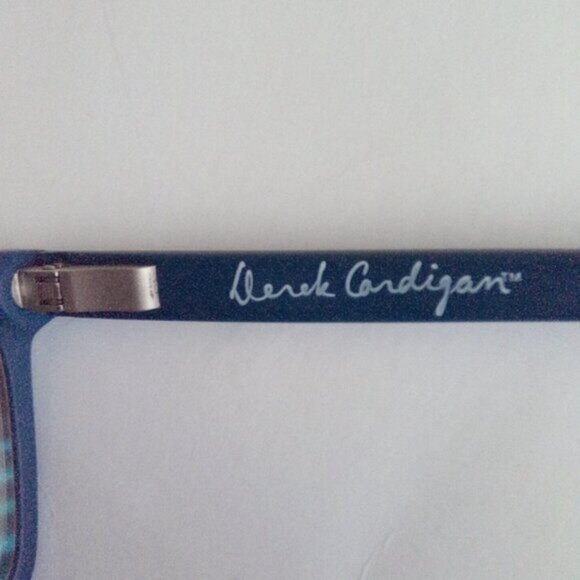 Derek Cardigan Kane Prescription Eyeglasses Teal Frame 56-16-140 &  Black Case - Picture 11 of 12